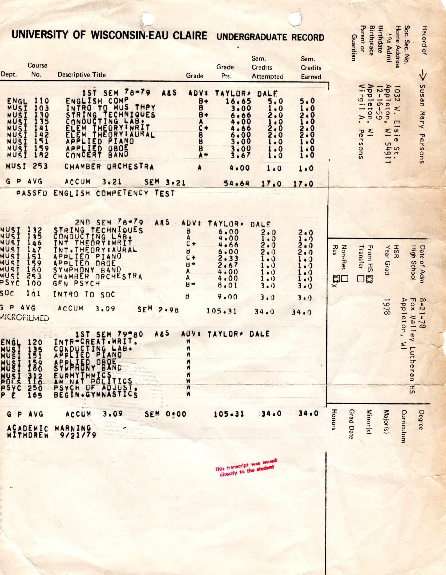 Transcript - Music Therapy/Education