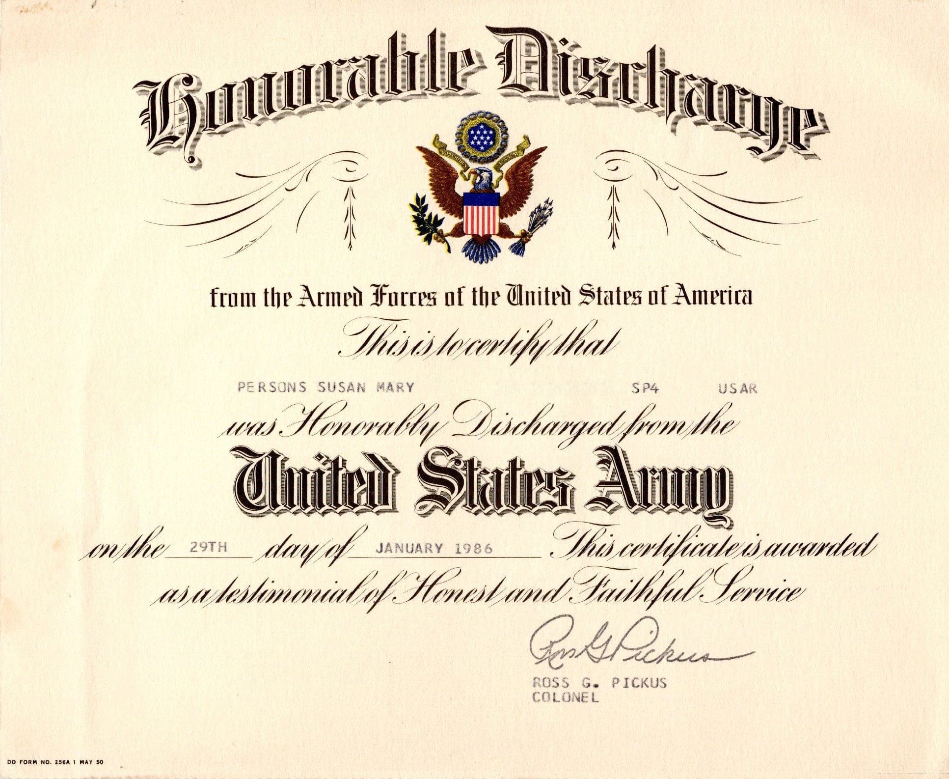 Honorable Discharge