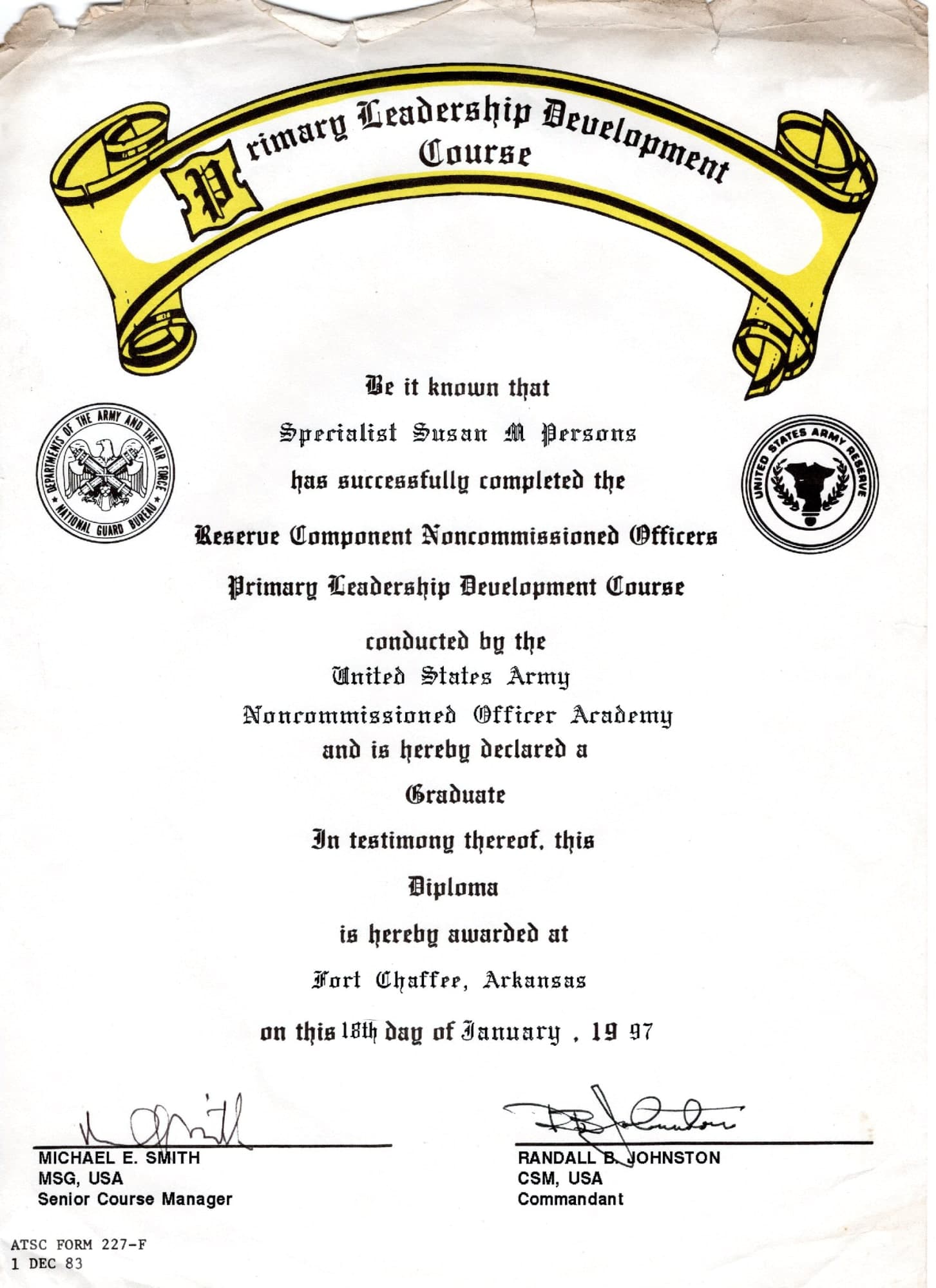 Primary Leadership Development Course