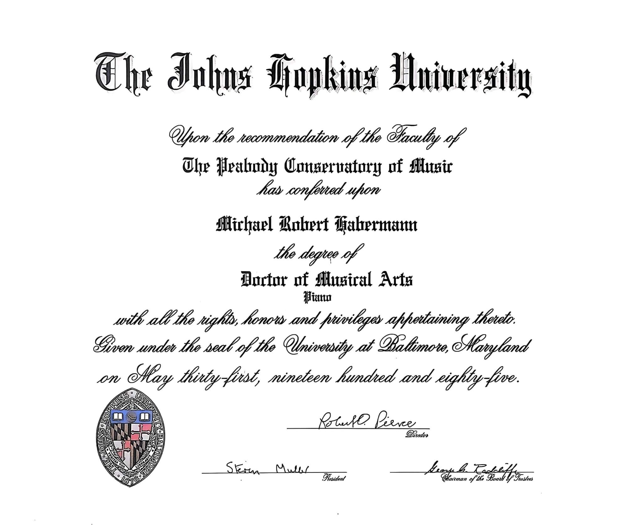 Doctor of Musical Arts