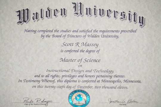 Master of Science in Instructional Design and Technology, Online Learning Specialization