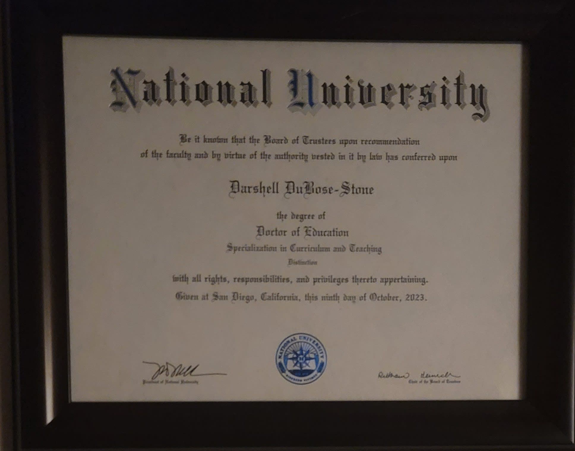Doctor of Education