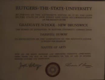 Master of Arts (Musicology)