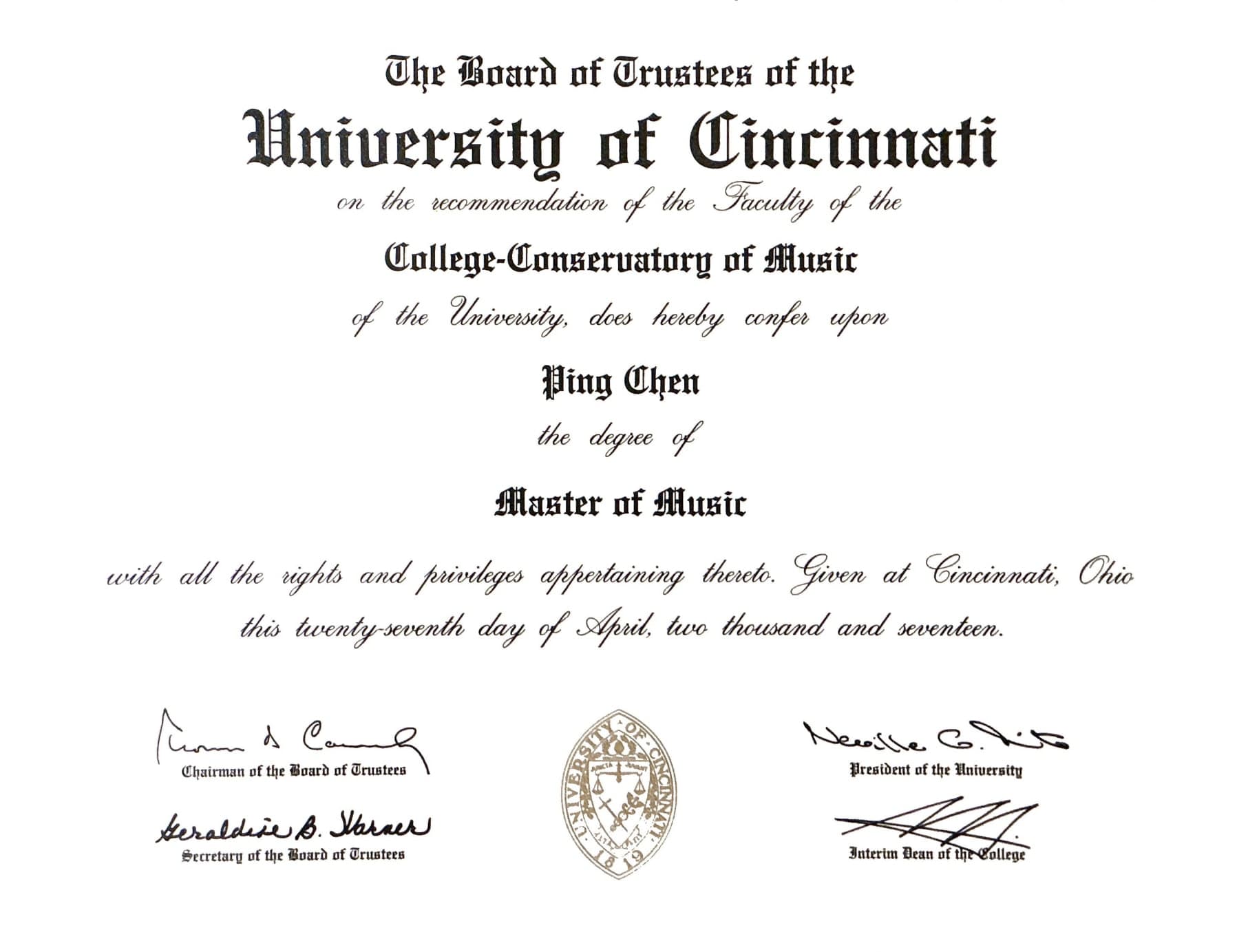 Master of Music