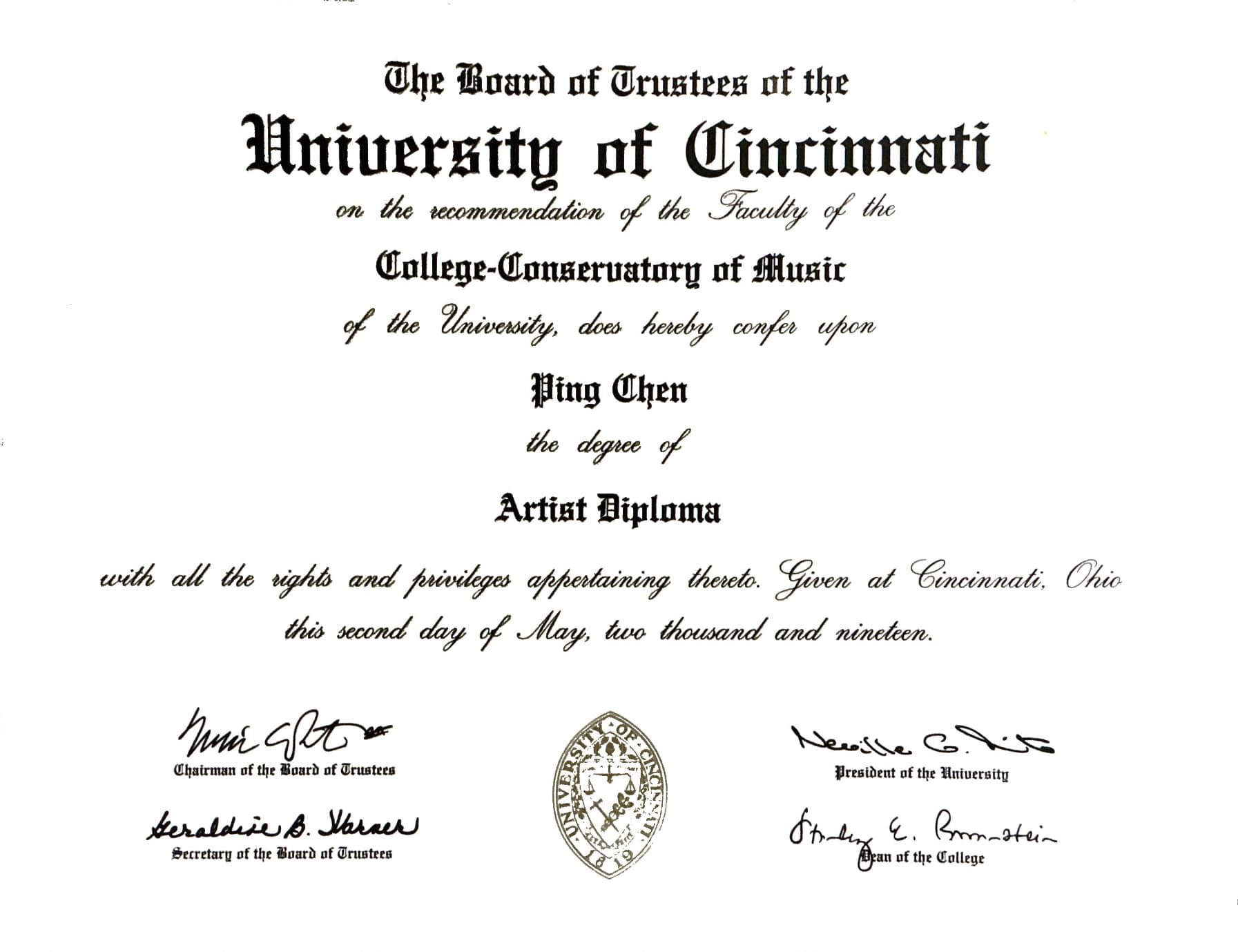 Artist Diploma